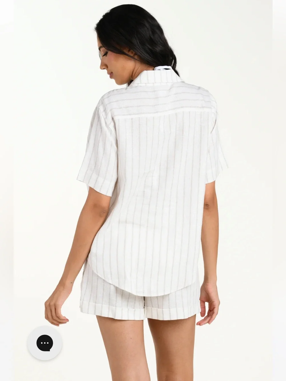 La Blanca beachwear - Delphine cost linen shirt causal short sleeve button up